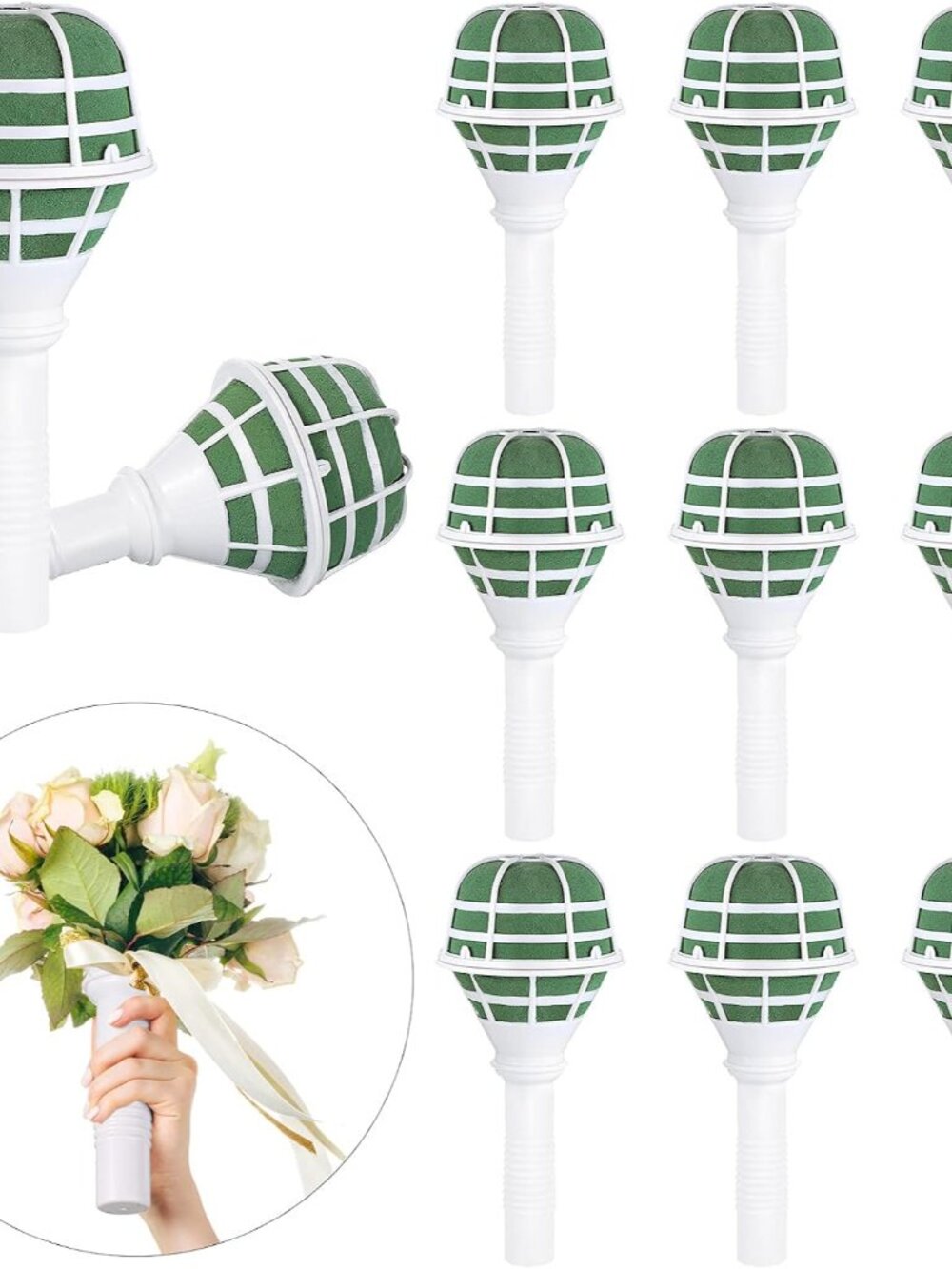 Wedding Bouquet Holder Bridal Bouquet Holders for Artificial Flowers Foam Bouque
